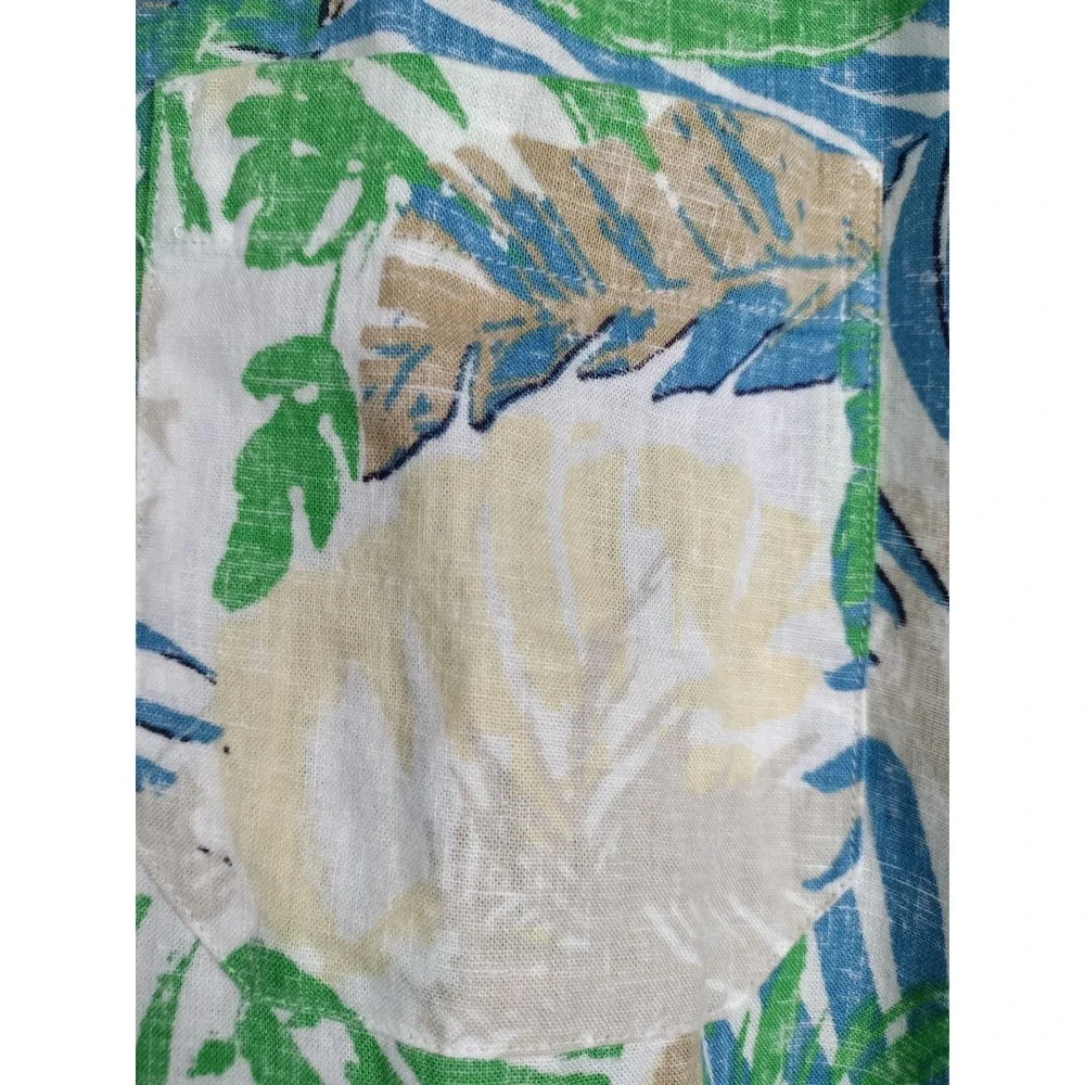 NWT Southern Tide Paradise Palms Linen Blend Sport Shirt XXL Tropical Vacation - Picture 12 of 14